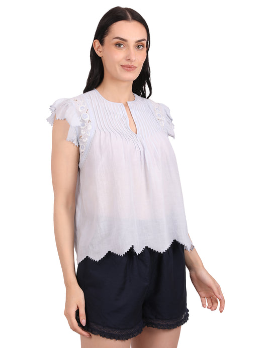 Celis Top (Light Blue)