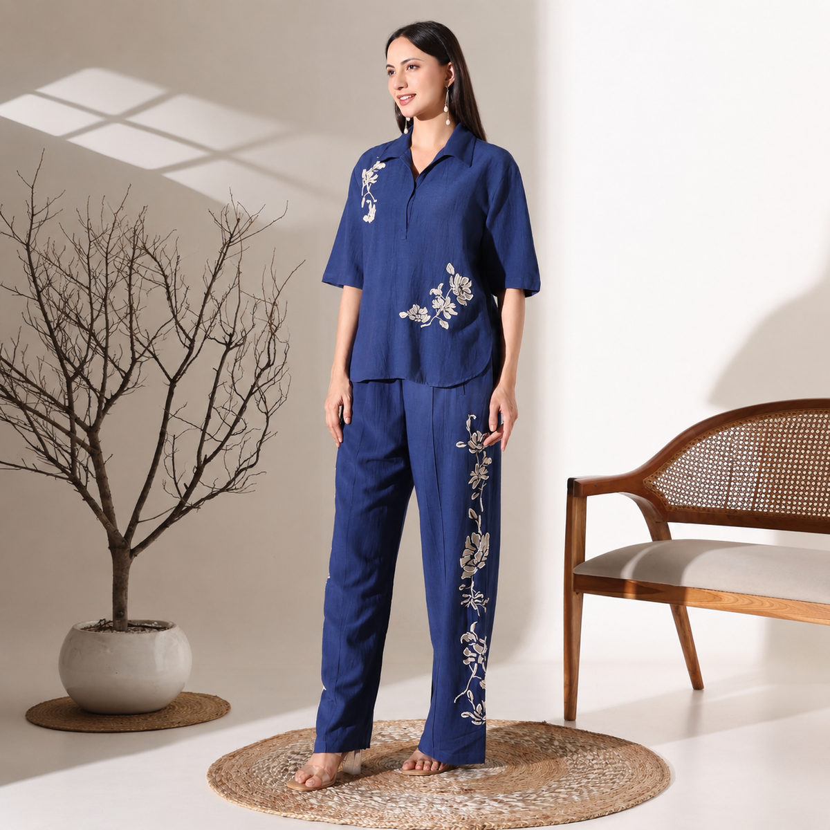 Mindy Co-ord Set | Blue Color