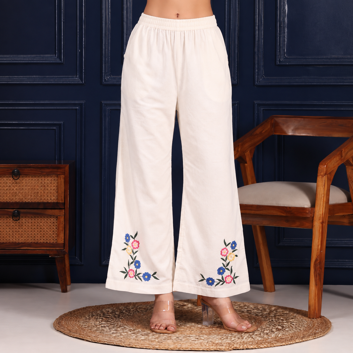 Zilda Co-ord Set | Off White Color