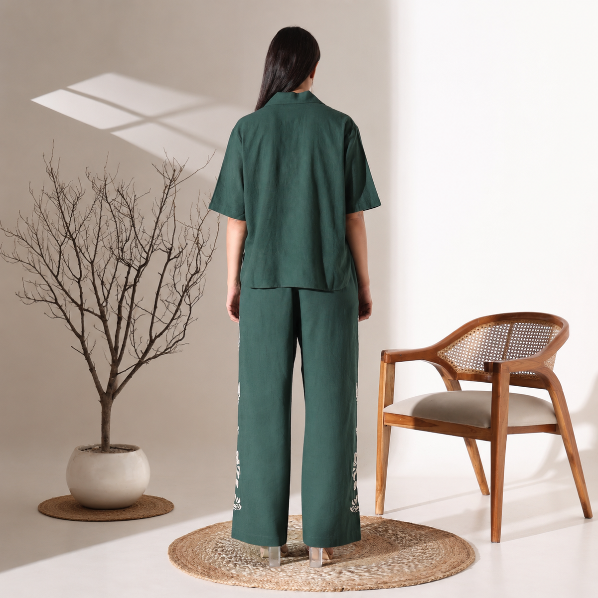Mindy Co-ord Set | Green Color