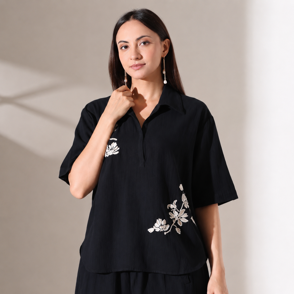 Mindy Co-ord Set | Black Color