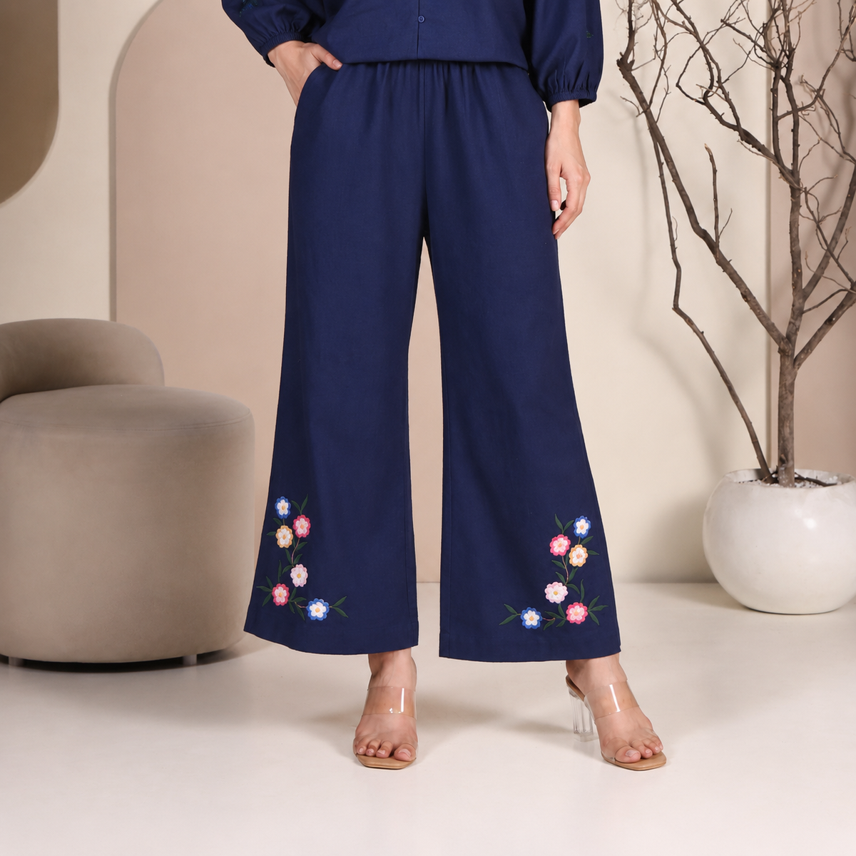 Zilda Co-ord Set | Blue Color