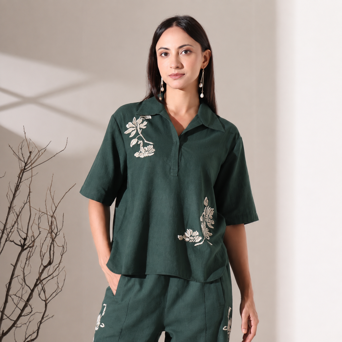 Mindy Co-ord Set | Green Color