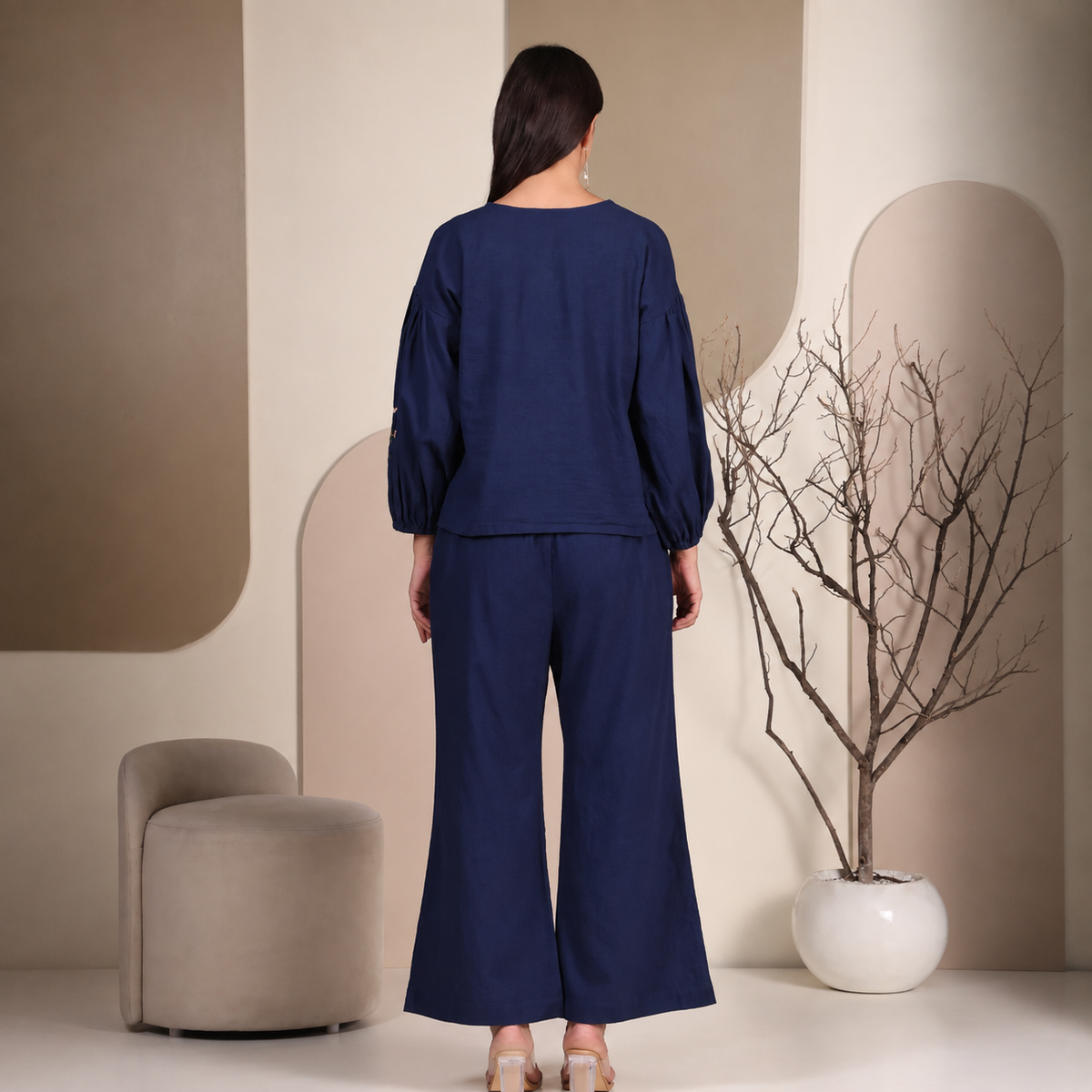 Zilda Co-ord Set | Blue Color
